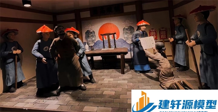 蝶山陈规除恶绅微缩场景