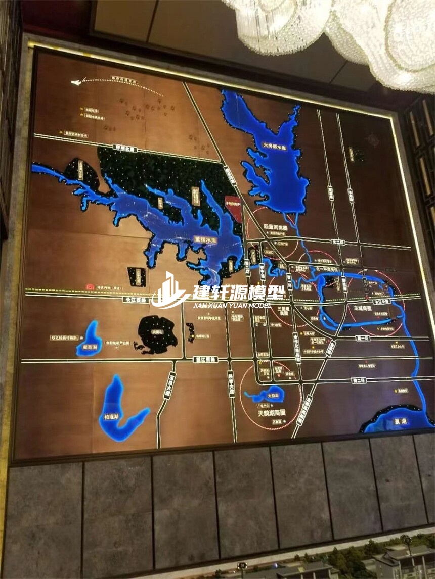 蝶山区域壁挂模型制作