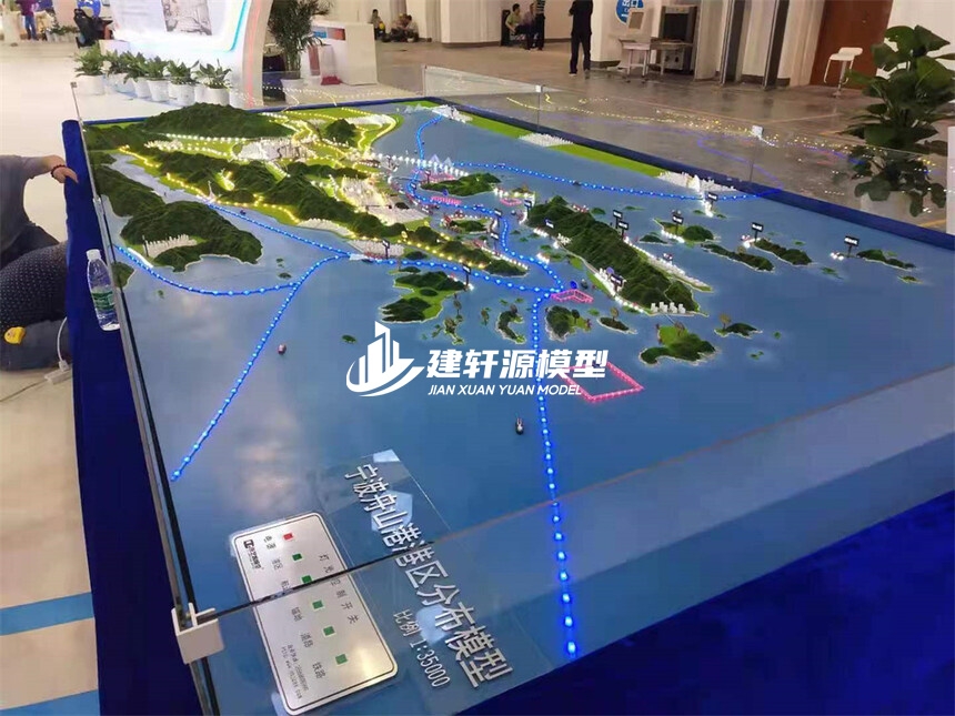 蝶山地形地貌模型
