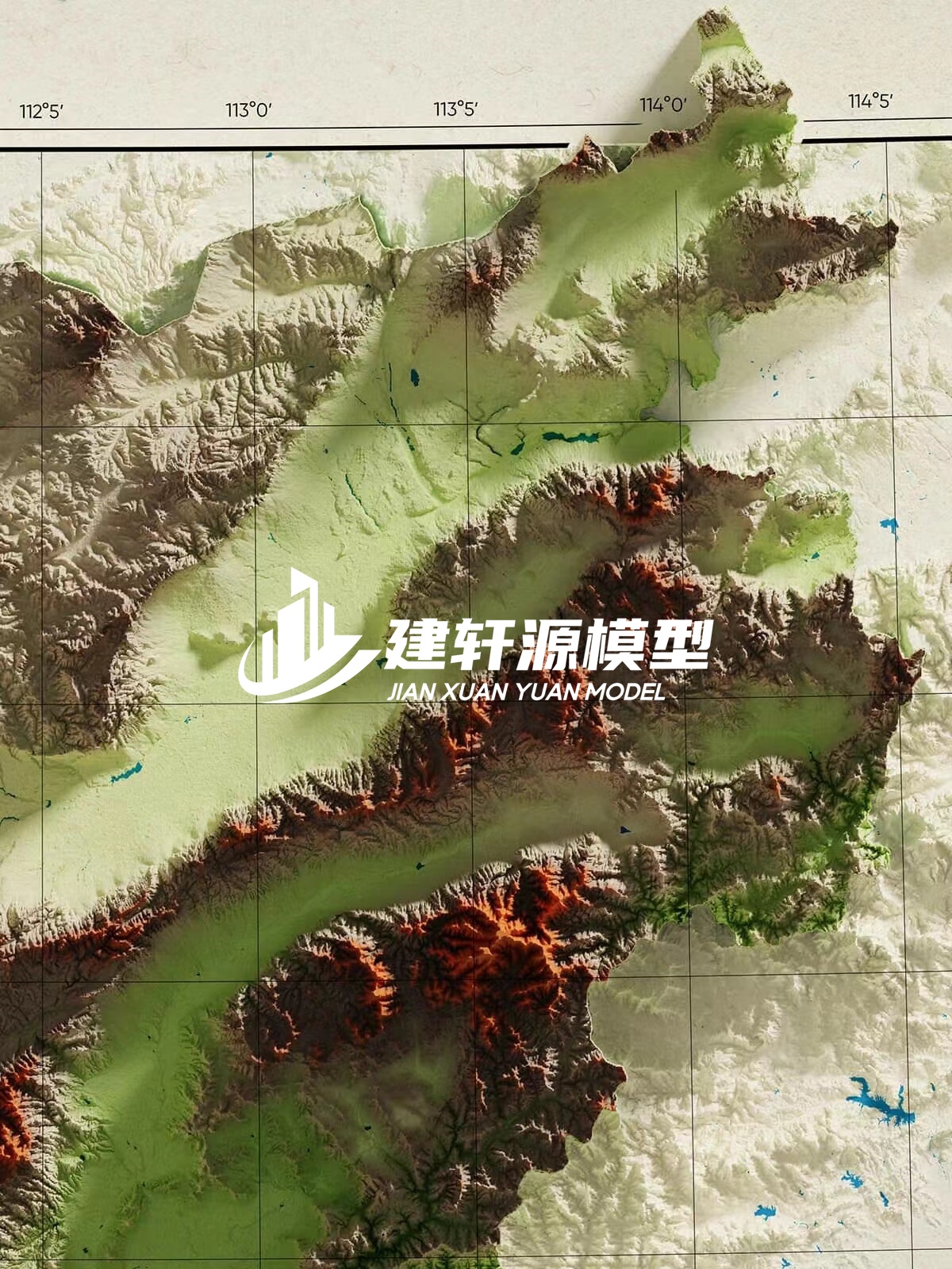 蝶山地形模型制作
